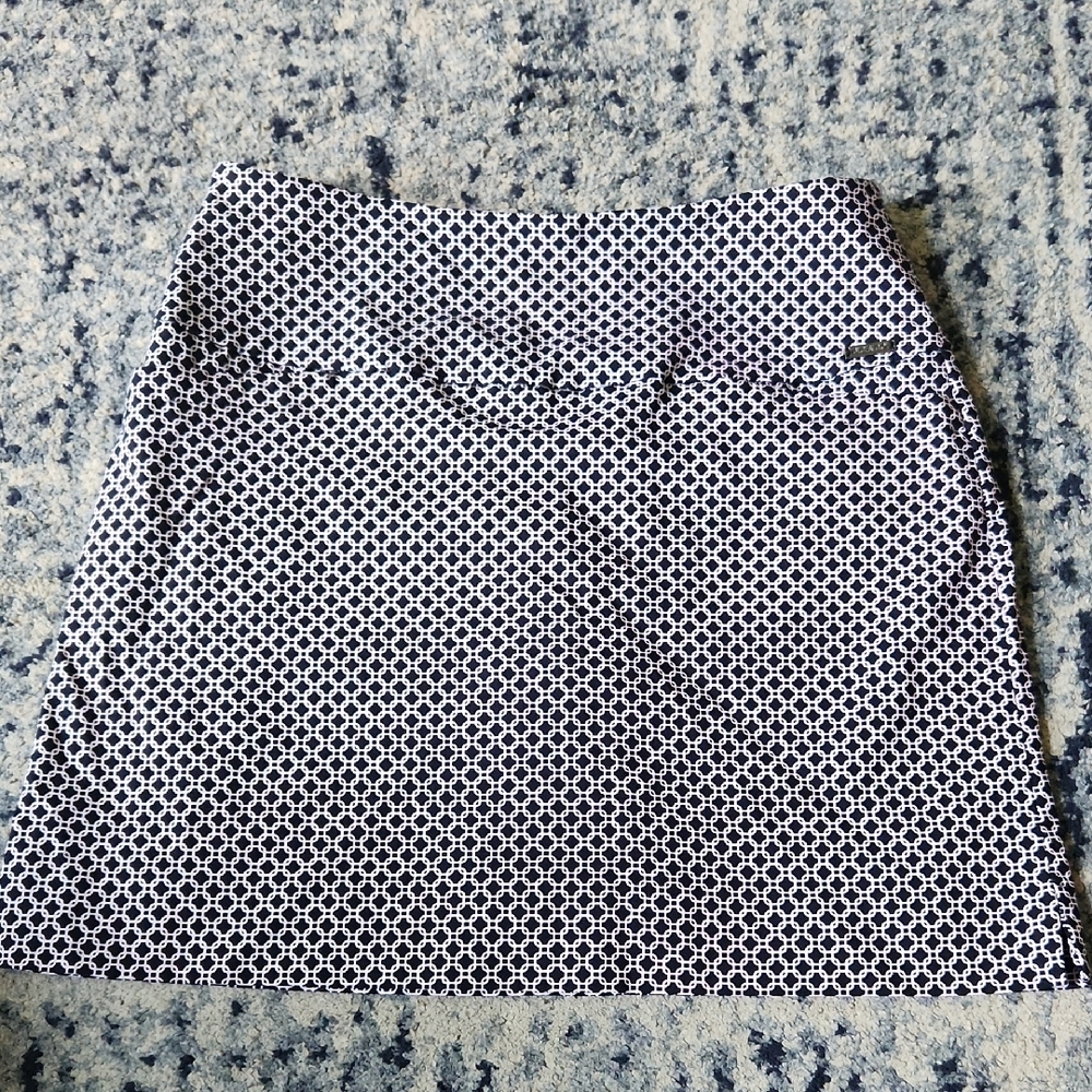 S.C. & CO. SZ L Black/White Print Skirt